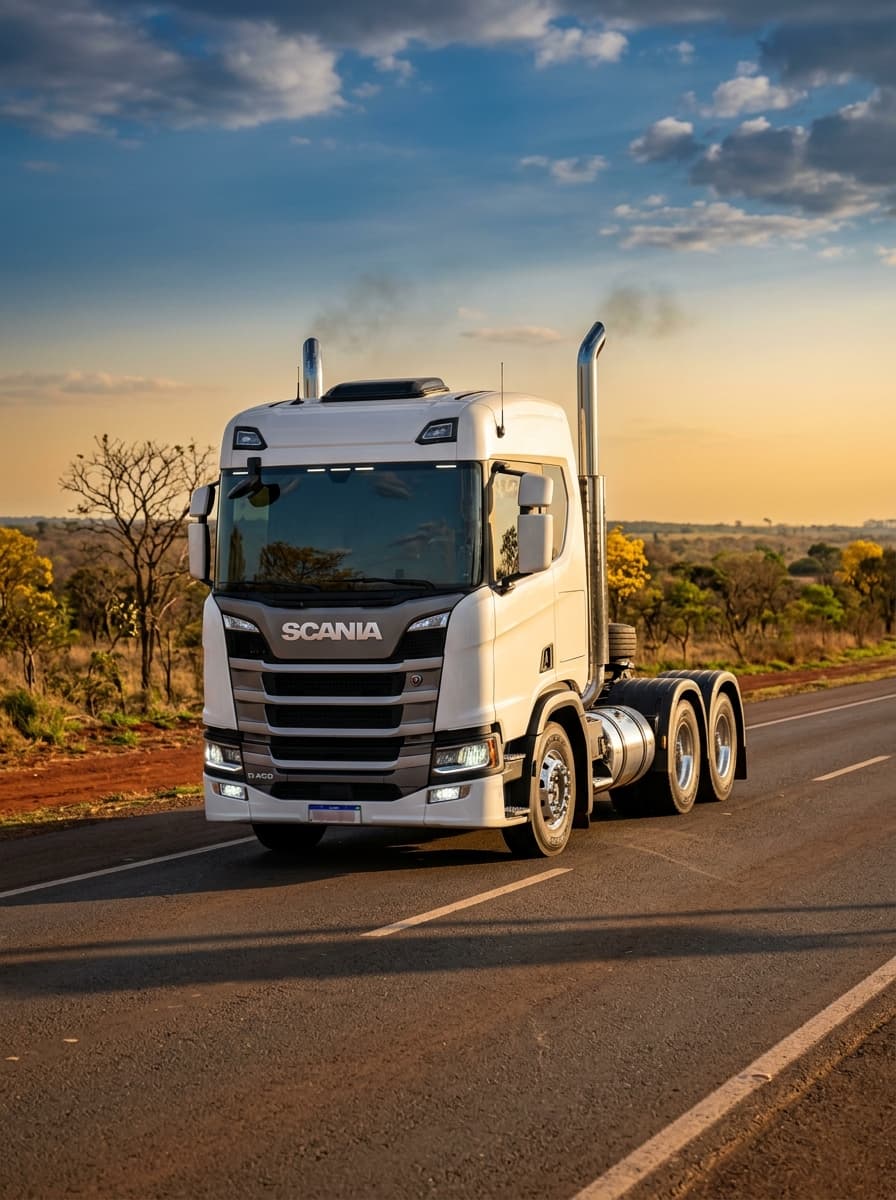 Scania na estrada brasileira — marca mais protegida pela Proteauto